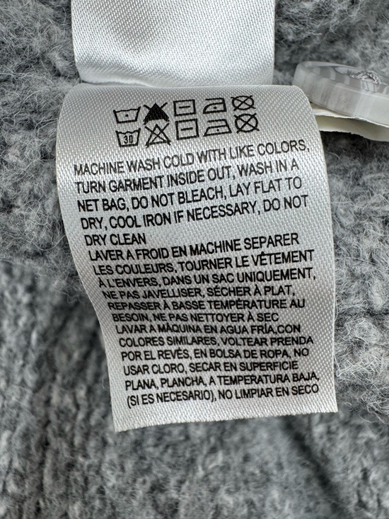 Lucky Brand Women’s XL Bobbie Wool Blend Knit Cardigan Sweater Women’s Gray - Picture 6 of 9
